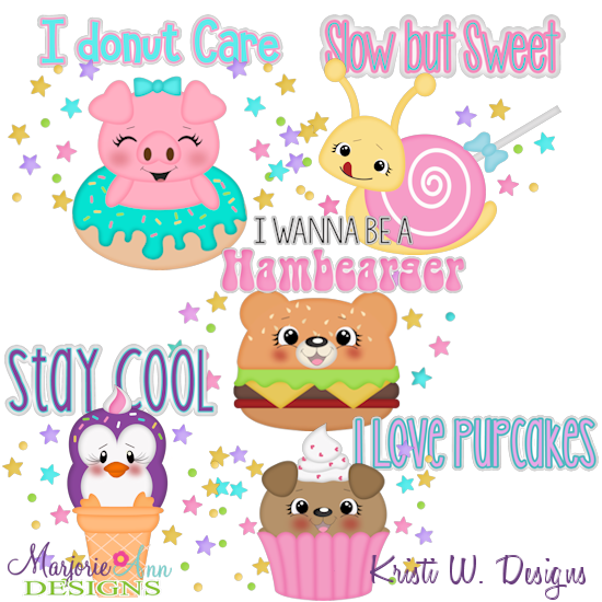 Yum Yum Cuties SVG Cutting Files Includes Clipart - Click Image to Close